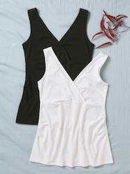 Pack of 2 Wrap-Over Sleeveless Tops, Maternity & Nursing