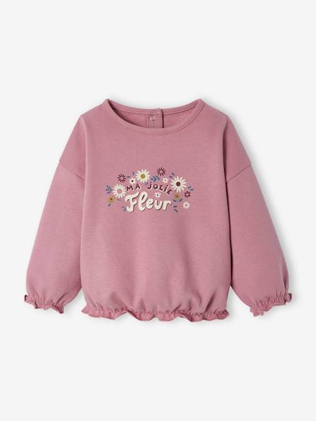 Printed Sweatshirt for Babies mauve 