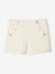 Fabric Shorts with Flap-Opening Effect for Girls ecru 