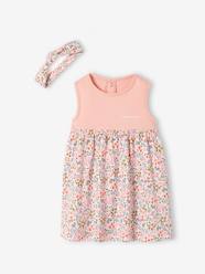 Baby-Dresses & Skirts-Dress & Matching Headband, for Babies