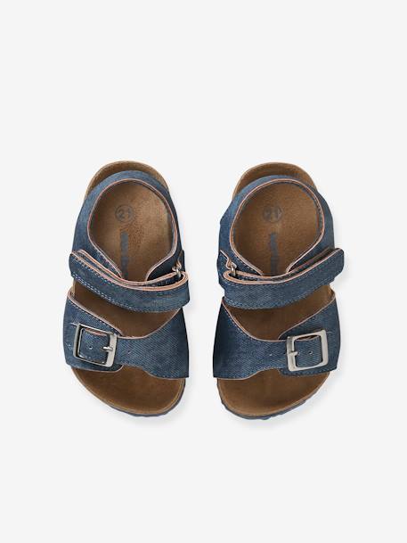Denim-Effect Sandals for Babies blue 