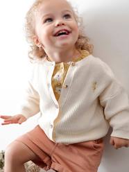 Baby-Jumpers, Cardigans & Sweaters-Cardigan in Brioche Stitch, Iridescent Motif, for Babies