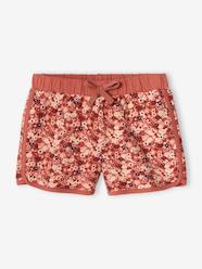 Sports Shorts with Floral Print, for Girls