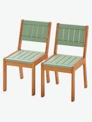 -Set of 2 Outdoor Chairs for Preschoolers, Summer