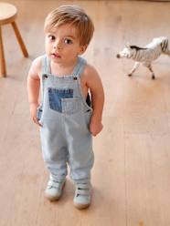 Baby-Dungarees & All-in-ones-Denim Dungarees, Contrasting Pockets, for Babies