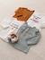 Long Sleeve Top with Message, for Babies marl grey+White 