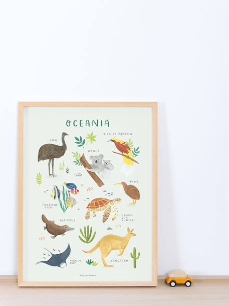 Animals of Oceania Poster, Living Earth by LILIPINSO brown 