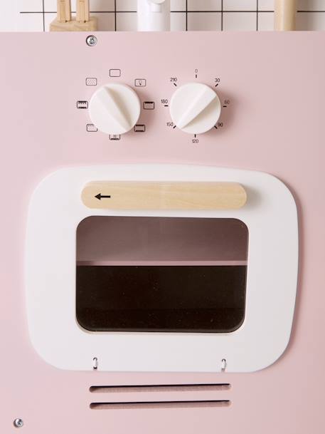Wooden Design Kitchen - FSC®100 Certified caramel+Light Blue+Light Pink 
