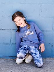 Girls-Sportswear-Printed Sports Leggings in Techno Fabric for Girls