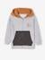 Colourblock Sports Jacket with Hood for Boys marl grey 