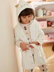 Cat Dressing Gown in Plush Fabric for Girls