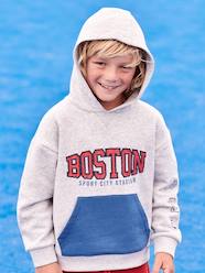 -Sports Sweatshirt with Team Boston Motif for Boys