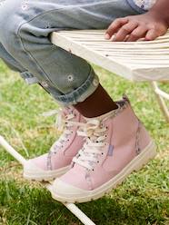Shoes-Girls Footwear-High Top Trainers with Zip & Laces for Children