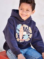 Boys-Cardigans, Jumpers & Sweatshirts-Hoodie with Large Graphic Motif, for Boys