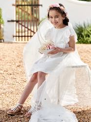 Girls-Dresses-Occasionwear Dress with Broderie Anglaise Details for Girls
