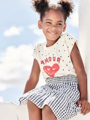 Dotted "Amour" T-Shirt for Girls