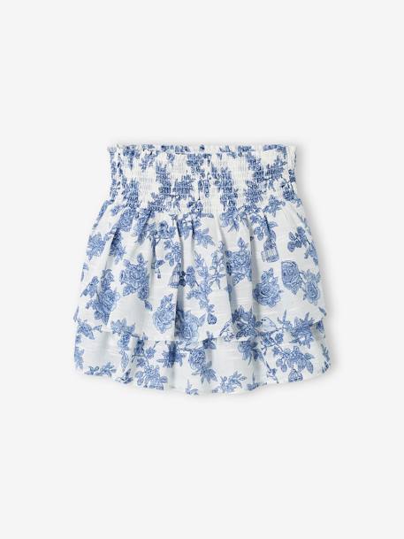 Smocked Occasion Wear Skirt for Girls ecru 