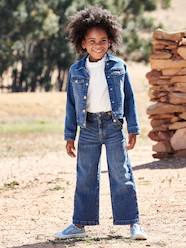 Girls-Flared Jeans Fancy Flap-Opening Effect for Girls