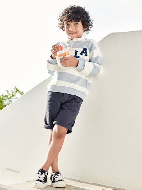 Chino Bermuda Shorts for Boys beige+BLUE MEDIUM SOLID WITH DESIGN+green+grey blue+red 