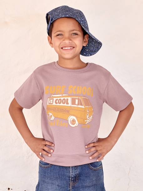 T-Shirt with Van Motif for Boys lavender 