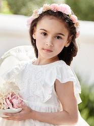 -Pink Flower Crown for Girls