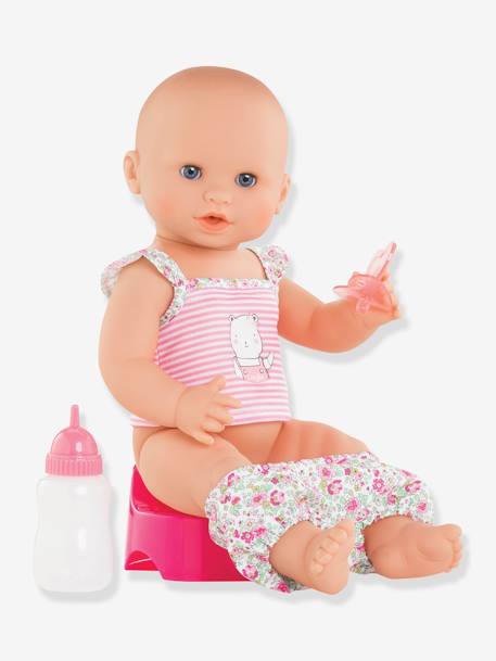 Emma Drink-and-Wet Bath Baby Doll Set, by COROLLE sweet pink 