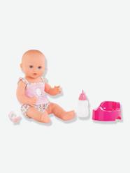 Toys-Dolls & Soft Dolls-Emma Drink-and-Wet Bath Baby Doll Set, by COROLLE