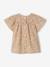 Blouse with Smocked Neckline & Short Sleeves for Babies white 
