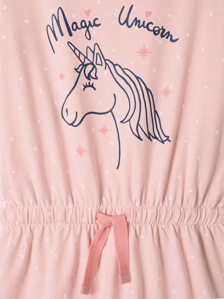 Unicorn Nightie for Girls pale pink 