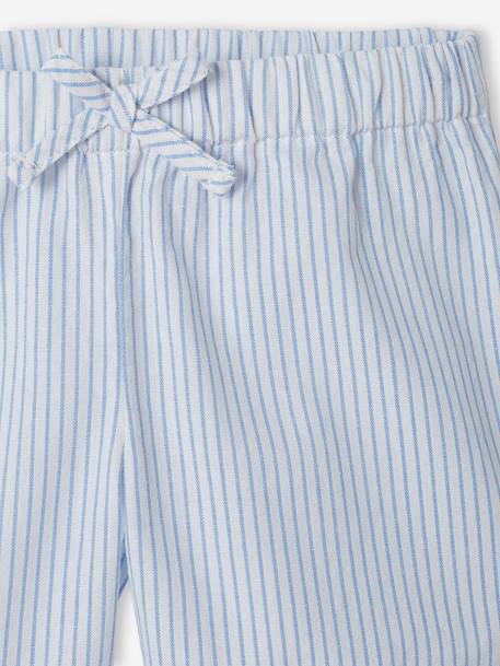 Striped Pyjamas for Girls striped blue 