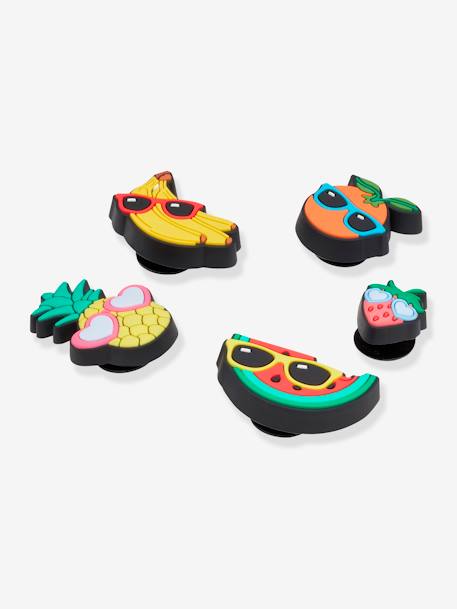 Pack of 5 Jibbitz(TM) Charms, Cute Fruit Sunnies by CROCS(TM) multicoloured 