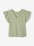 Fancy T-Shirt with Ruffles on the Sleeves, for Girls sage green 