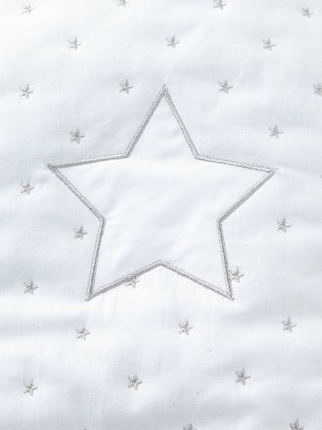 Sleep Bag with Removable Sleeves, Star Shower Theme White 