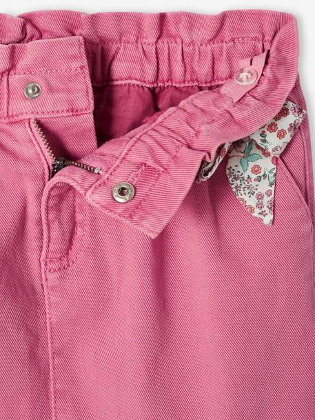 Paperbag Skirt with Floral Fancy Bow, for Girls sweet pink 