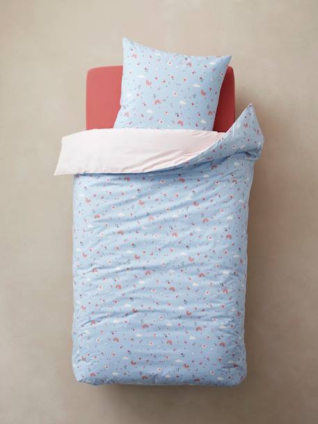 Duvet Cover & Pillowcase Set for Children, ABC Princess mauve 