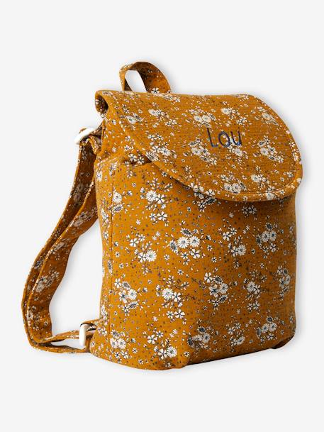 Floral Bag for Girls camel 