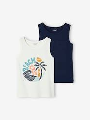 Boys-Tops-T-Shirts-Pack of 2 Tank Tops for Boys
