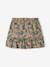 Ruffled Skirt with Exotic Motif, for Girls mustard 