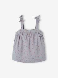 Girls-Blouse with Straps & Floral Print for Girls