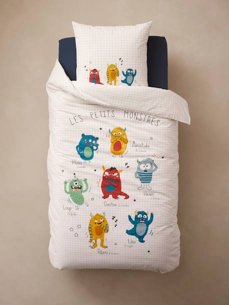 Duvet Cover & Pillowcase Set for Children, Monsters multicoloured 