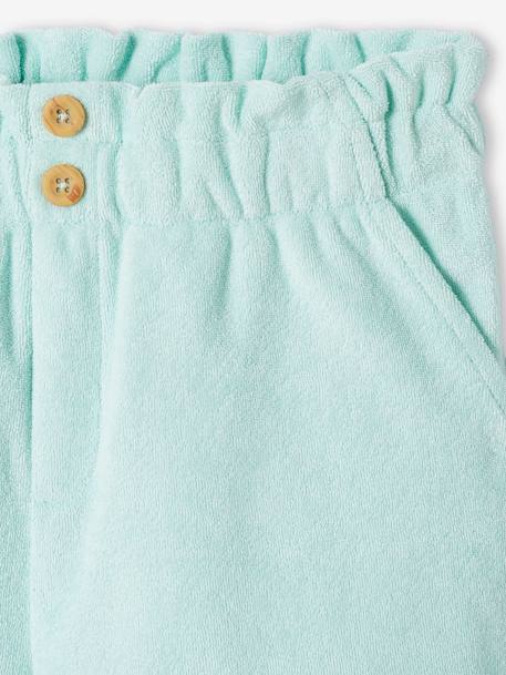 Terry Cloth Shorts for Girls pale blue 