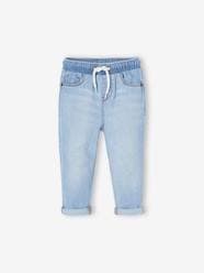 Baby-Trousers & Jeans-Denim Trousers, Elasticated Waistband, for Babies
