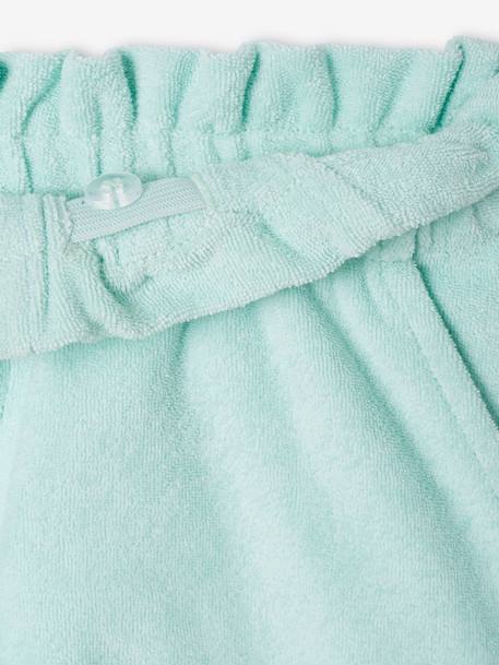 Terry Cloth Shorts for Girls pale blue 
