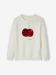 Girls-Cardigans, Jumpers & Sweatshirts-Jumpers-Jumper with Sequin Motif for Girls