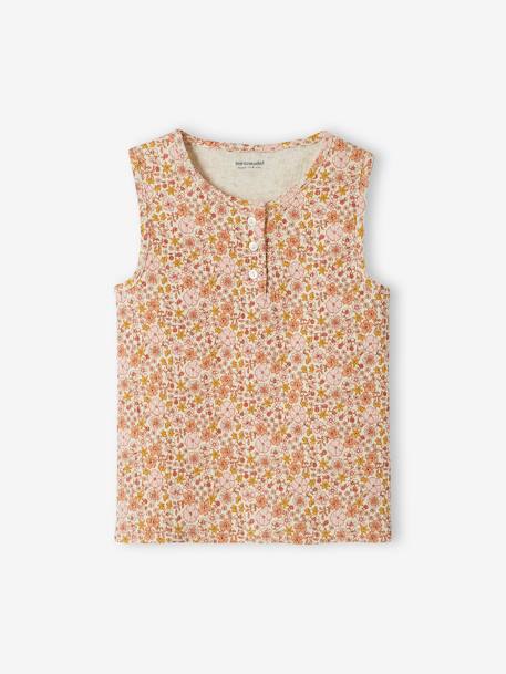 Floral Rib Knit Top for Girls multicoloured 