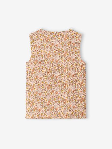Floral Rib Knit Top for Girls multicoloured 