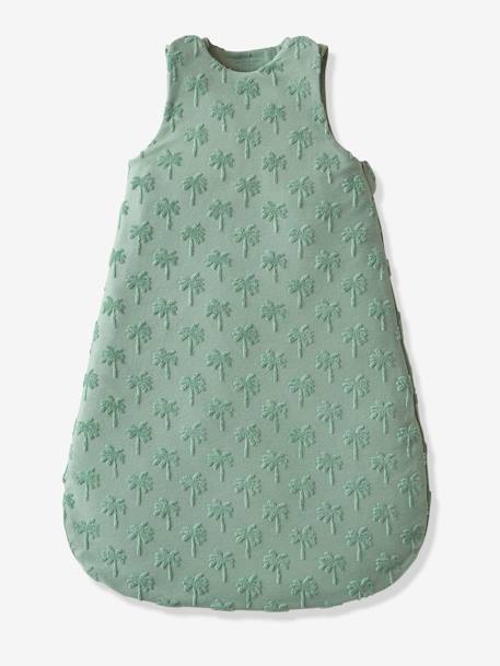 Baby Sleeping Bag in Towelling, Summer Special sage green+strawberry 