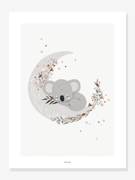 Koala Poster, Lilydale by LILIPINSO grey 