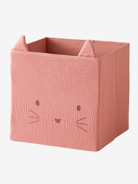 Set of 2 Animals Boxes in Cotton Gauze set pink+set yellow 