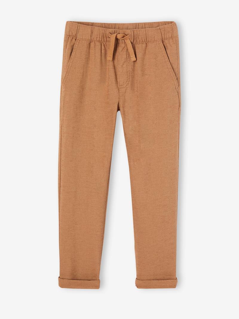 Boy's Trousers Linen Grey